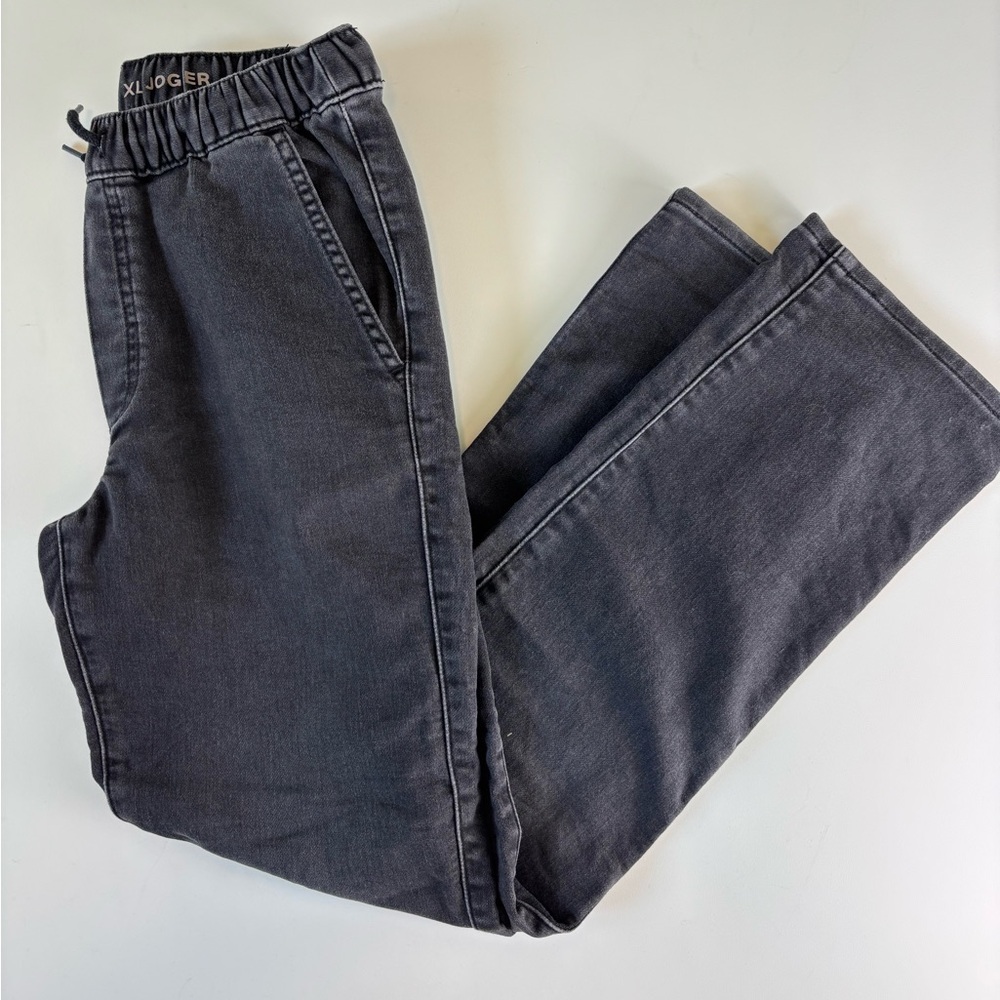 Bundle 2/$30! GAP Kids XL 12 Black Pull On Drawstring Stretch Denim Jeans